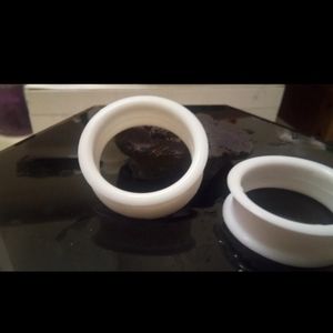 White Silicone Tunnels 34mm